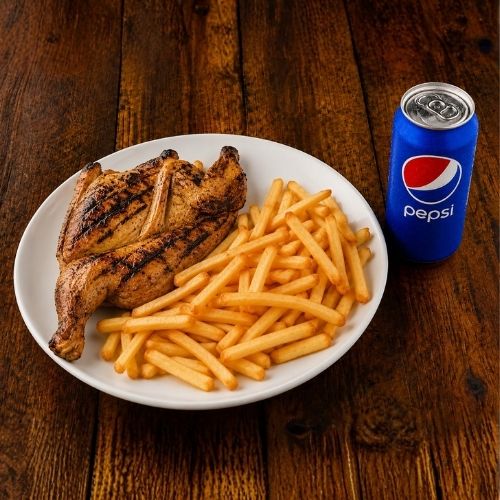 1/2 Fire Grilled Chicken Meal