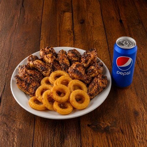 10 Fire Grilled Chicken Wings Meal