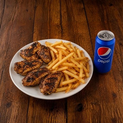 5 Fire Grilled Chicken Wings Meal